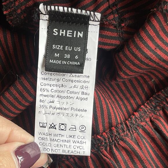 Shein Steampunk Dress Medium Lace Up Ruffle Whimsigoth Studded Straps Punk - Picture 7 of 13